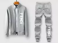 fendi tracksuit set ensemble de survetement regular fit zipper ft5417